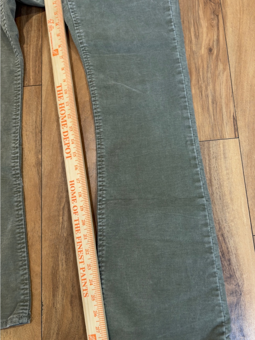 Vintage Gap Curvy Low Rise Bootcut Corduroy Pants Sage Green Size 6R Y2K 90s - Picture 8 of 8